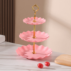Plato de Plástico PE de Tres Niveles Estilo Americano para Aperitivos y Dim Sum, para Uso Doméstico, Hecho en Shandong - Product Image 5