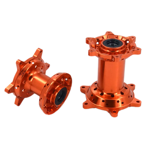 Pour <span class=keywords><strong>KTM</strong></span> 125-530 2003-2017 Motos Nouveau CNC Billet Orange MX Roues Avant et Arrière Moyeux Ensemble - Product Image 3
