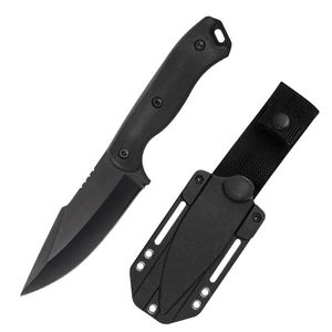 Cuchillo Multifuncional BK18-DIY OEM Personalizado de Acero de Damasco con Funda Kydex, Mango de Madera, Clip para Cinturón, Portátil, para Camping, 1 Año de Garantía - Product Image 1