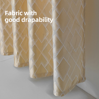 Rideau Jacquard prêt à l'emploi d'approvisionnement d'usine pour Offre Spéciale de bureau à domicile Rideaux en tissu de taille personnalisée pour la maison