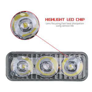 PUERXIN 3led panneau <span class=keywords><strong>de</strong></span> calandre <span class=keywords><strong>de</strong></span> voiture lampe <span class=keywords><strong>de</strong></span> travail <span class=keywords><strong>de</strong></span> <span class=keywords><strong>moto</strong></span> lampe <span class=keywords><strong>de</strong></span> brouillard stroboscopique <span class=keywords><strong>clignotant</strong></span> pendant la journée Mini lumière <span class=keywords><strong>de</strong></span> conduite pour moteur - Product Image 3