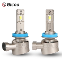 Ampoule de phare LED Gicoo Q9 120W 30000LM 6000K 12V CSP IP67 Plug&Play H7 H1 H4 H8 H9 H11 9005 9006 HB3 HB4 pour voiture