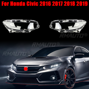Para Honda Civic 2016 2017 2018 2019 Cubierta de Faro Delantero, Lente de Cristal para Faro, Carcasa de Faro - Product Image 1