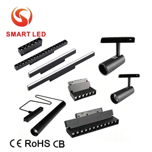Système d'éclairage <span class=keywords><strong>sur</strong></span> <span class=keywords><strong>rail</strong></span> magnétique COB 48V CE Rohs CB Dali dim, projecteur LED ultra-plat pour <span class=keywords><strong>rail</strong></span>, éclairage magnétique encastré en surface ou suspendu - Product Image 2