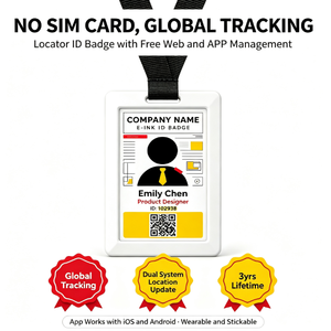 Tarjeta de localización delgada con panel de tinta electrónica, 3 años de vida útil, posicionamiento submétrolico, monitorización humana, coordenadas precisas, tipo <span class=keywords><strong>AirTag</strong></span> - Product Image 5