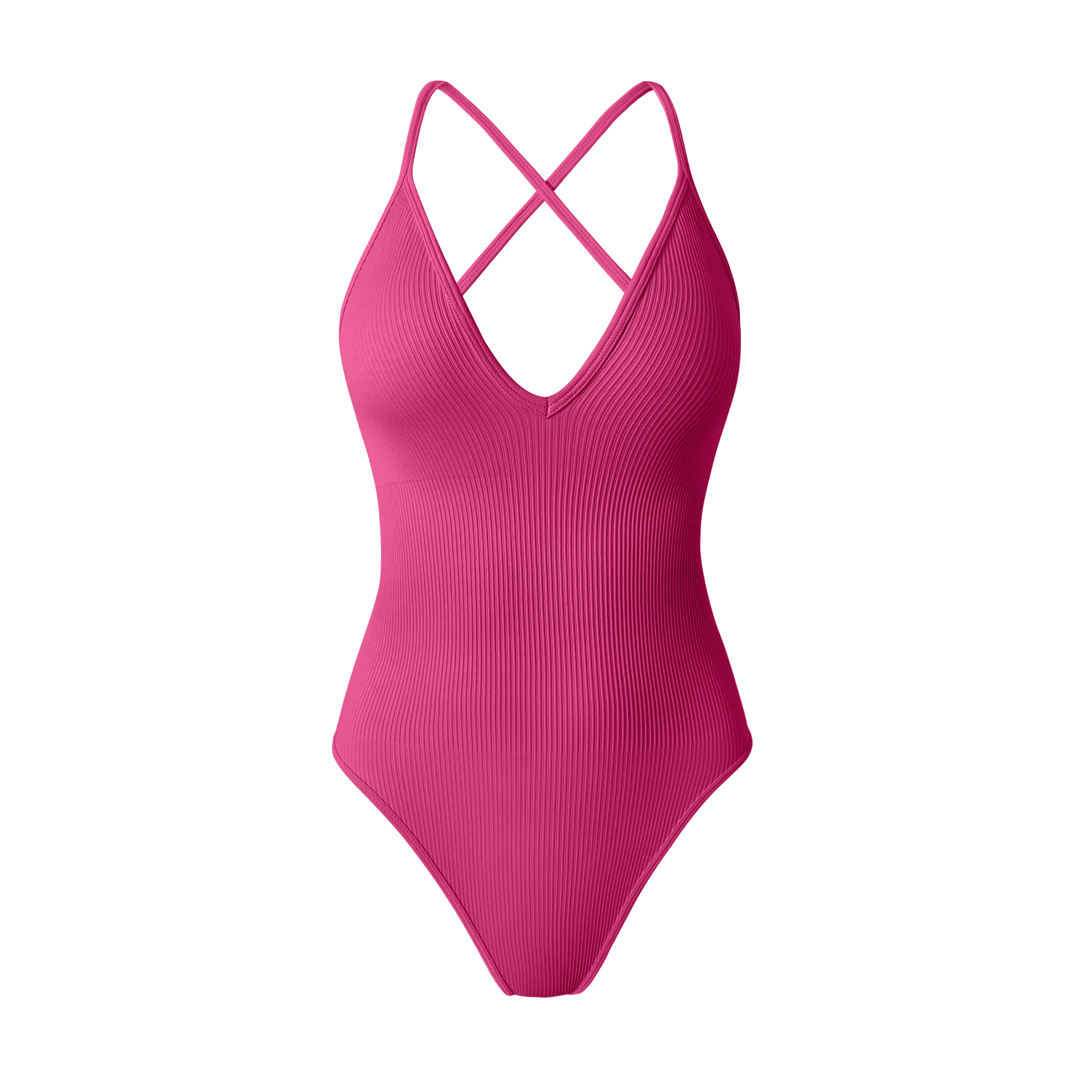 OQQ Women's Seamless High Collar Yoga Bodysuit - Active Stretch