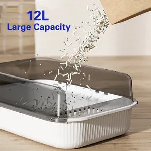 Pet Products Cleaning Plastic Litter Box