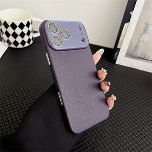 เคสโทรศัพท์มือถือแบบกระจกฝ้าลายหนัง TPU สำหรับ iPhone 17 Air 16 15 Pro Max พร้อมเลนส์กล้องสีสันสดใส ฝาหลัง TPU - Product Image 5