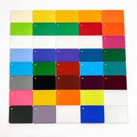 Vente en gros de plaques acryliques de couleur unie, 3 mm-20 mm, PMMA coulé, panneau plastique transparent haute brillance pour enseignes et artisanat