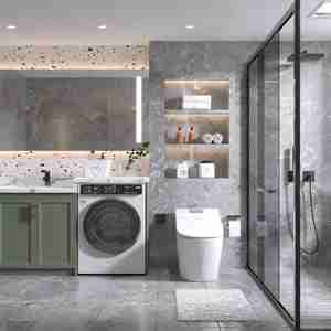 Mueble de Baño Moderno Aimsp de Acero, Estructuralmente Estable, con Almacenamiento - Product Image 1