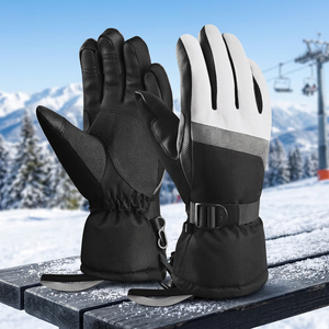 Guantes de esquí y snowboard para mujer, impermeables, resistentes al viento, con pantalla táctil, cálidos, térmicos, para invierno, para deportes de nieve al aire libre - Product Image 3