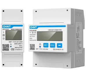 DTSU666 RS485 220V/380V 5-80A Meteran Energi Elektronik Power Meter Smart Kwh Meter Watt Meter 33V 20a dengan CE untuk EU