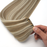 Extensions de cheveux humains russes à trame plate, double tirage, de haute qualité, disponibles en gros par l'usine Lanxun