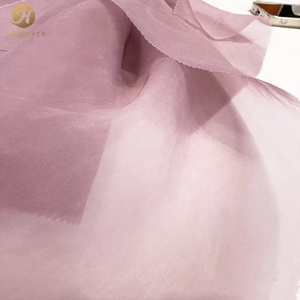 Tela de Tul de Organza de Poliéster 100% de Punto Tricot Ultrafino y Transpirable de 25 g/m² en Existencia para Faldas de Tul y Vestidos de Novia Transparentes - Product Image 5