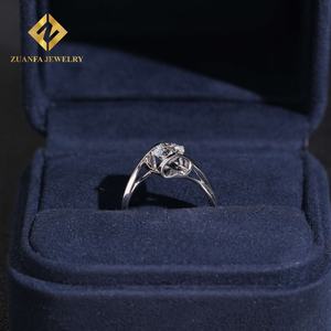 Bague de couple pour homme et femme en or 18 carats avec diamant de laboratoire DE VVS, bijoux en diamant de laboratoire de 1,08 carat, bague de mariage pour femme - Product Image 4