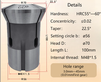 Ensemble de pinces de tour CNC à haute précision, pinces à trou rond, de 3 mm à 45 mm