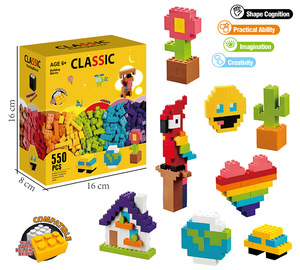 1000 Pcs High Quality Eco-friendly ABS Plastic <b>Building</b> <b>Blocks</b> <b>Set</b> 1:8 Modern <b>Buildings</b> Model Toy Kids DIY Creative Assembly - Product Image 4