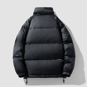 Veste Homme Hiver 2025 Élégante Décontractée Noire et Or Nouvelle Tendance Coupe-Vent Chaude en Toile Graphène Chauffante avec Fermeture Éclair - Product Image 2