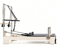 Reformer Pilates Demi-Tourneuse MJD Endorsé par MJD avec Structure Optimisée pour les Établissements de Formation Locale Suburbains