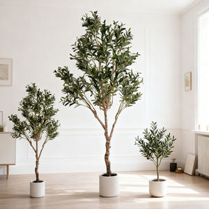Grand <span class=keywords><strong>olivier</strong></span> artificiel durable hyper-réaliste résistant aux intempéries pour l'intérieur/l'extérieur, feuilles de ficus pour la maison, le jardin, l'hôtel, le bureau - Product Image 1