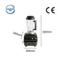 Blender Profesional untuk Penggunaan Komersial 2200W Kontrol Kecepatan Variabel Pembuat Smoothie Tugas Berat Pisau Baja Tahan Karat