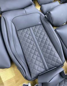 Funda de Asiento de Cuero con Costuras de Diamantes de Lujo para <span class=keywords><strong>Audi</strong></span> <span class=keywords><strong>S</strong></span> <span class=keywords><strong>Line</strong></span> S3 S4 S5 S6 S7 RS3 RS4 RS5 RS6 - Product Image 4