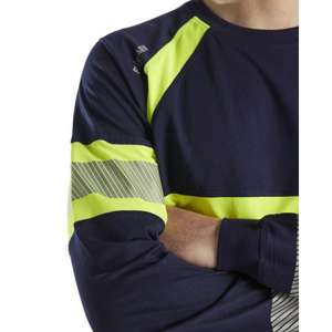 BLAKLADER - 3510103088334XL Camiseta de manga larga Hi-Vis Azul marino/Amarillo-EAN 7330509672402 ROPA DE TRABAJO DE LA HI-VIS - Product Image 4