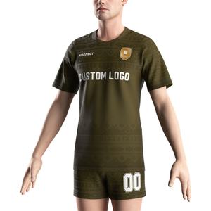 Camiseta Deportiva de Rugby para Hombre, Sublimada, de Secado Rápido, Cuello en V, Modelo Thunder Jersey Union, Venta al Por Mayor para Niños - Product Image 5