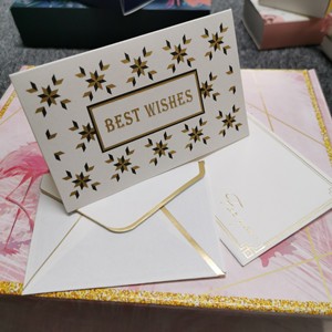 Tarjeta de regalo de agradecimiento impresa personalizada en línea Impresión offset en papel recubierto de cartón Kraft para marca de ropa de boda - Product Image 3