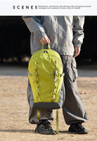 Sac à dos de randonnée imperméable en polyester, sac de camping extérieur, sac à dos de voyage unisexe, sac à dos portable de moins de 20L