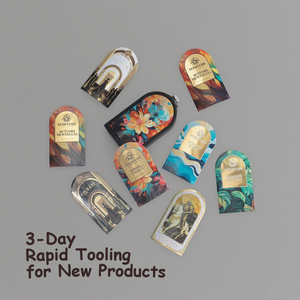 Tùy chỉnh dính sticker cho nước hoa chất lượng cao Nhãn hiệu riêng với dập nổi khắc logo bao bì nhãn - Product Image 1