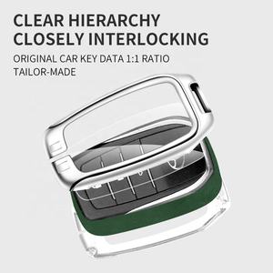 Funda de cuero de aleación de Zinc para llave de coche, alta <span class=keywords><strong>calidad</strong></span>, venta al por mayor, creativa, para Toyota Crown, Corolla, Rav4, Ch-r, Camry, Hilux, Fortuner, Fob - Product Image 2