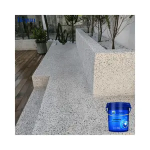 Hot Sale Eco-Friendly Liquid Resin Waterstone Non-Washing Stone Paint Floor And Wall Convenient Scrape Application Coating