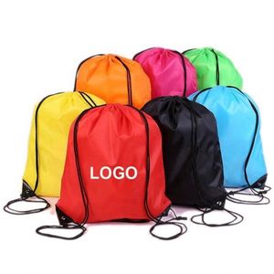 High Quality Custom Bags Grocery Storage Sport Polyester Drawstring Bag for Yoga Mat Carry Logo Print - Product Image 1