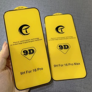 ฟิล์มกันรอยหน้าจอ 9D CT กระจกนิรภัยแบบโค้งใหญ่ 330  พร้อมกาวหนา ป้องกันฟองอากาศ สำหรับ iPhone 16 Plus - Product Image 3