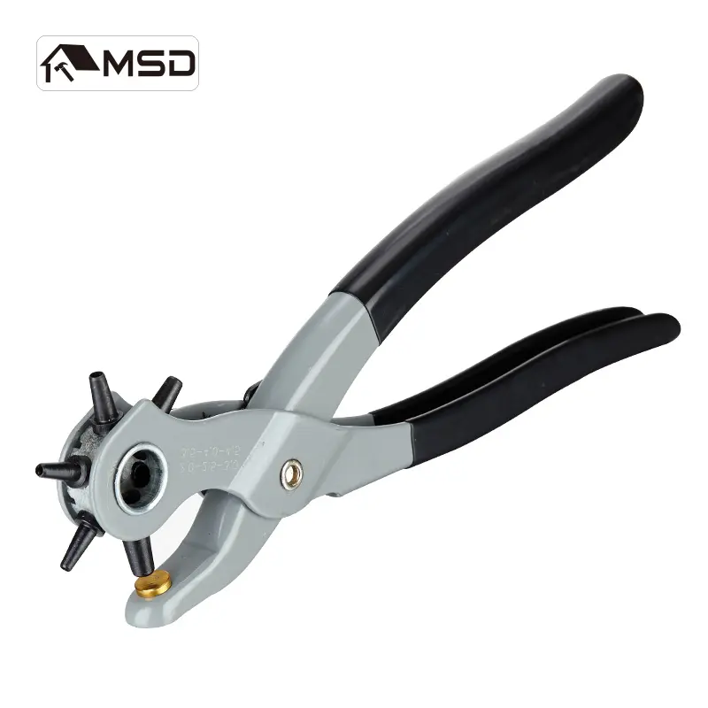 6サイズHole Punch Tool Multi機能Revolving Punch Plier