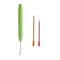 Kit de crochets en plastique et en acier pour tricot et crochet avec aiguille à coudre manuelle en plastique