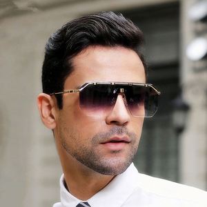 Nouveautés 2021, lunettes de soleil vintage en métal pour hommes, lunettes de soleil carrées sans monture UV400 - Product Image 1