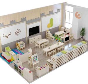 Eibele Meubles de garderie en bois à vendre à des prix abordables Garderie pour enfants Préscolaire Toddler Salle de classe Design Aménagement de meubles - Product Image 3