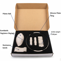 Ensemble d'entraînement Pilates et Yoga 6 pièces en gros – Kit d'entraînement à domicile avec cercle magique en silicone pour Pilates – Pack d'équipement d'entraînement