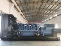 Genset Diesel MAN 1.5MW, 60HZ 4160V, Tiga Fasa Kecepatan Rendah, Daya Kontinu 1500KW untuk Pembangkit Listrik