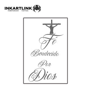 Pegatina de Tatuaje de Cruz Religiosa Española Personalizada Bendecido Por Dios Herbal 15 Días Arte Corporal Semipermanente <span class=keywords><strong>para</strong></span> Cuello Venta al por Mayor - Product Image 3