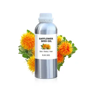 Safflower Oil Body Care Undiluted Skin Massage OEM ODM Bulk Plant-derived Extract For Hair Face Pure Natural Multi-purpose 1kg