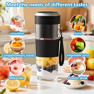 Factory Wholesale Portable Juicer Blender BPA Free Battery Type-C Rechargeable Battery Powered Travel Blender for Outdoor OEM - Product Image 4