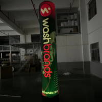 Colonnes gonflables extérieures accrocheuses pour l'image de marque Support de lumières publicitaires Tube à LED Piliers de danseur gonflables personnalisés scellés à l'air