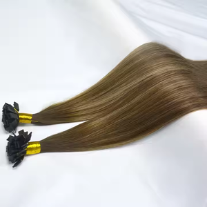 613 Blonde 12A Extensions de cheveux vierges européennes Style droit pointe plate pointe carrée cheveux point culminant pour les femmes blanches - Product Image 4