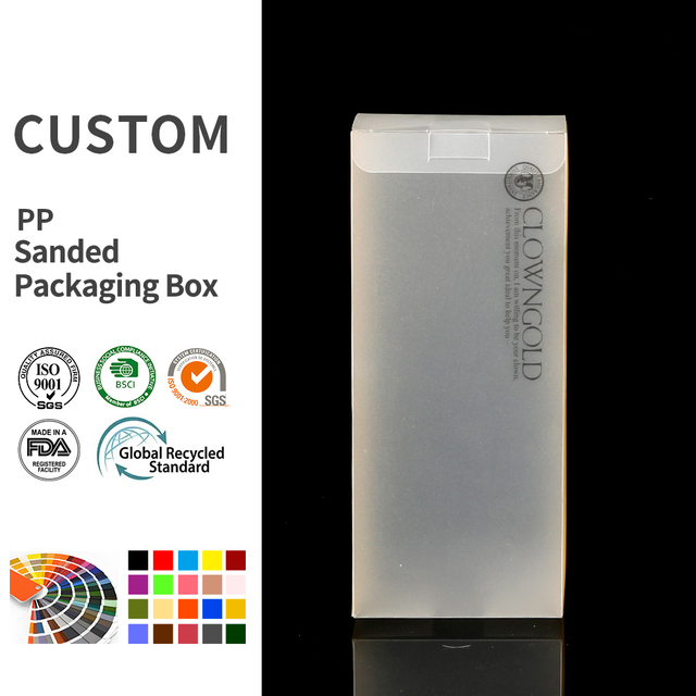 Frosted PP Transparent Plastic Box Custom Printed Protective Case for Premium Accessory Gift Wrapping Durable Supply