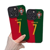 Non. Coque de téléphone 3D UV peinte à l'effigie d'équipes de football pour iPhone 11 Pro Max/12/13/14/15/16 Plus, en PC antichoc