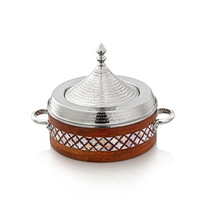 Olla de Metal Árabe de Alta Calidad, Hecha a Mano, de Lujo, Redonda, para Mantener la Comida Caliente en la Mesa - Product Image 6