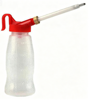 Bouteille d'huile horizontale rouge et blanche de 180 ml avec bec verseur pour machine à coudre, accessoire pour machine à coudre